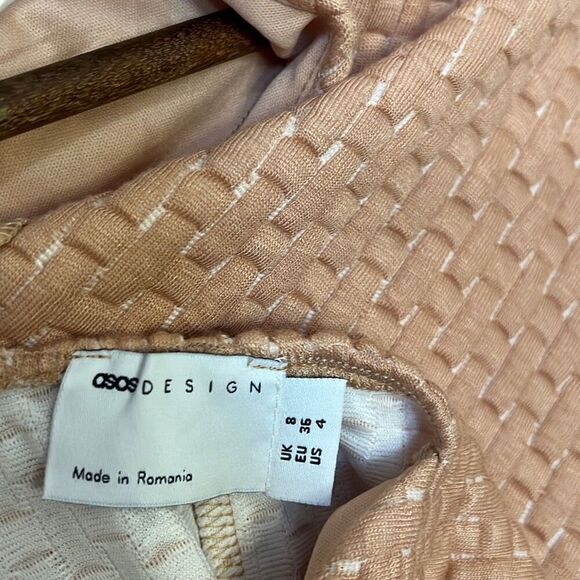 ASOS Design NWT Puff Ball Open Back Mini Dress - Picture 5 of 9